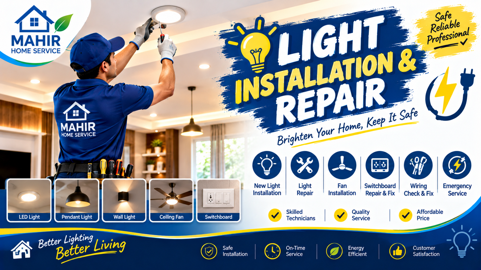 💡 Light Installation & Repair