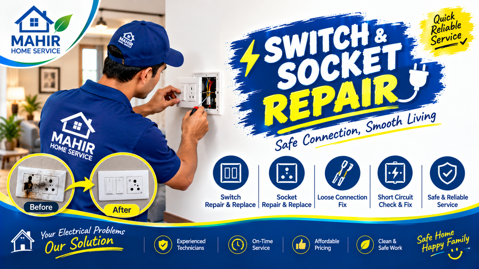 🔌 Switch & Socket Repair
